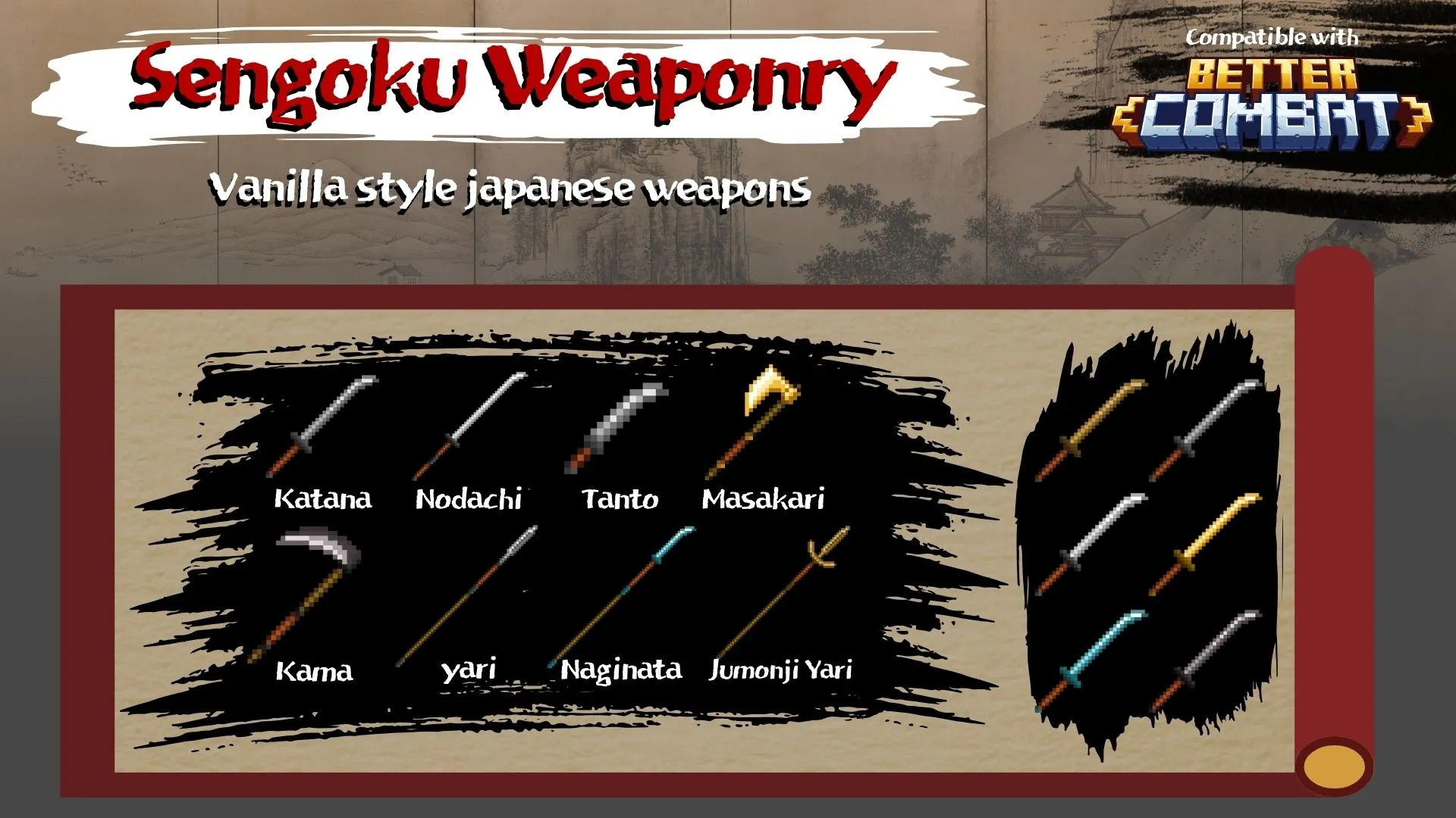New Sengoku Weaponry, Моды, Minecraft