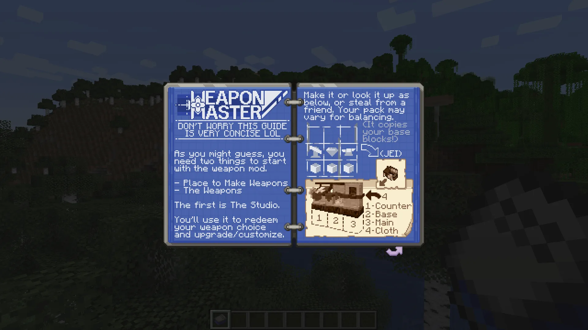 Weapon Master, Моды, Minecraft