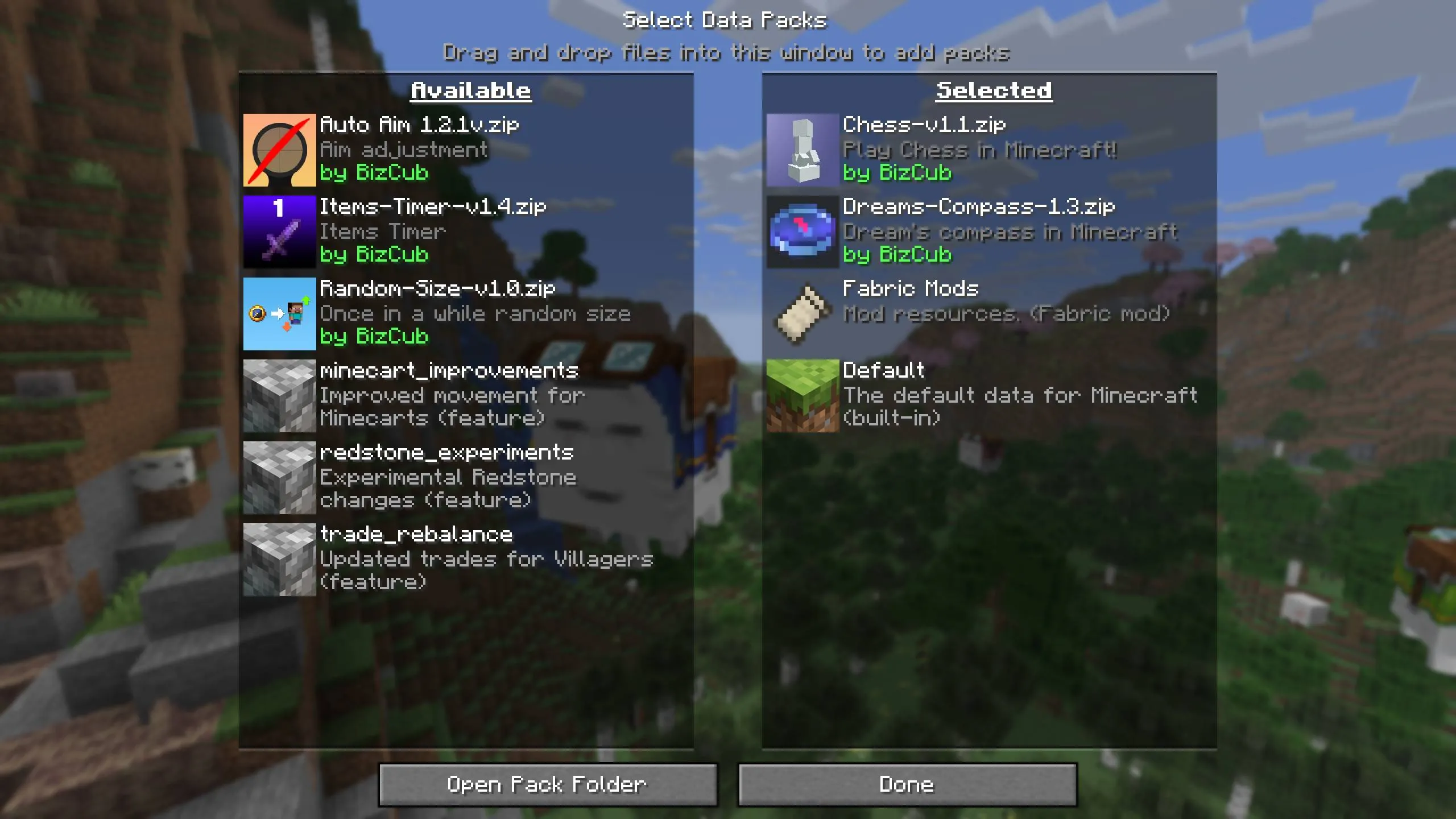 Simple Datapacks, Моды, Minecraft