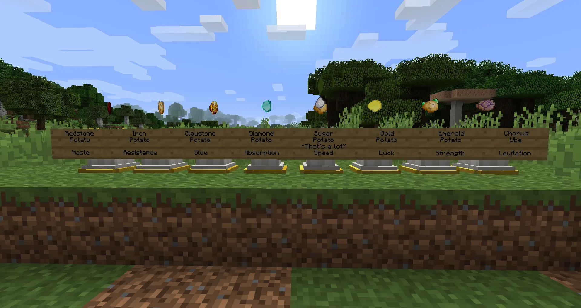 Potato Power!, Моды, Minecraft