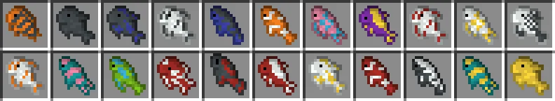 fish bucket variants — скриншот 13 (Текстуры, Minecraft)