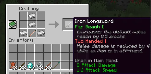Feudal Weaponry [Fabric] — скриншот 7 (Моды, Minecraft)
