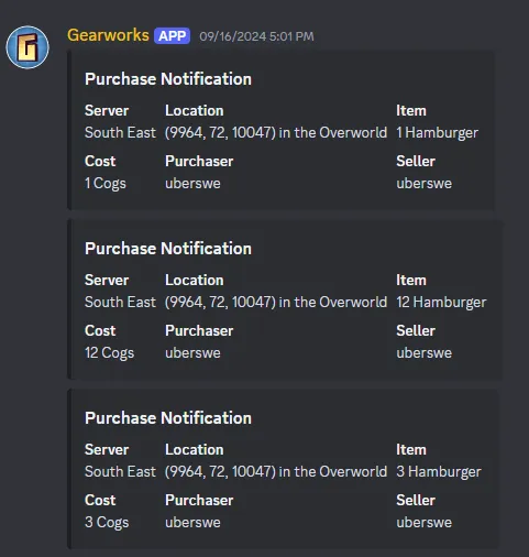 Create: Discord Notifications, Моды, Minecraft