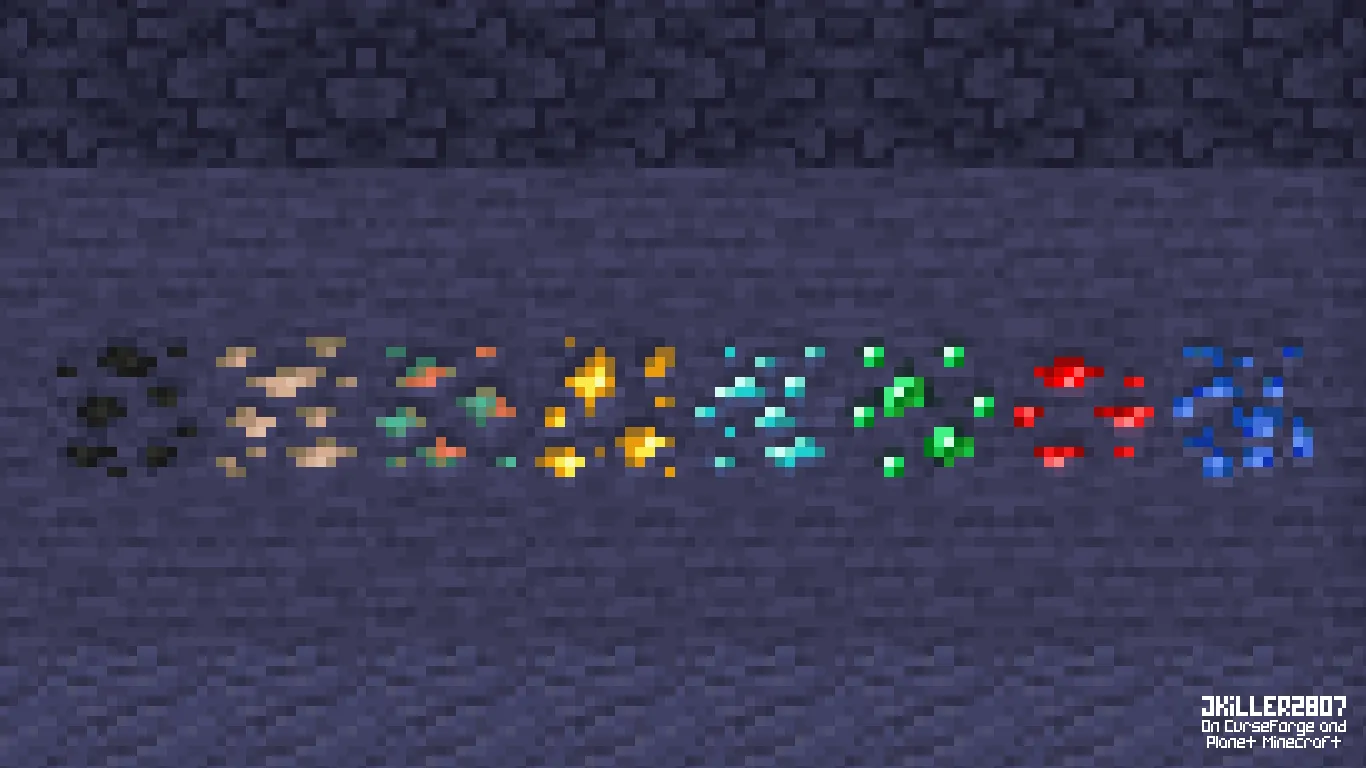 Visible M-Ore Variants, Текстуры, Minecraft