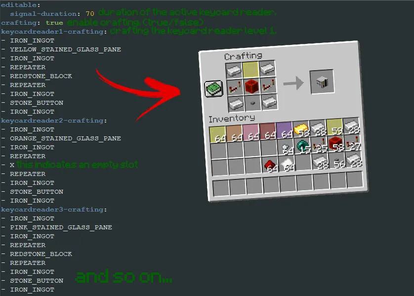 Keycard and Keypad Plugin — скриншот 3 (Плагины, Minecraft)