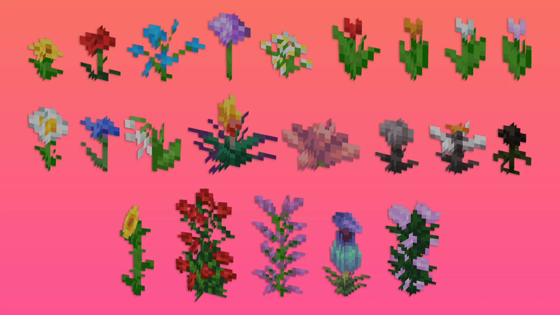 Fresh Flowers and Plants, Текстуры, Minecraft