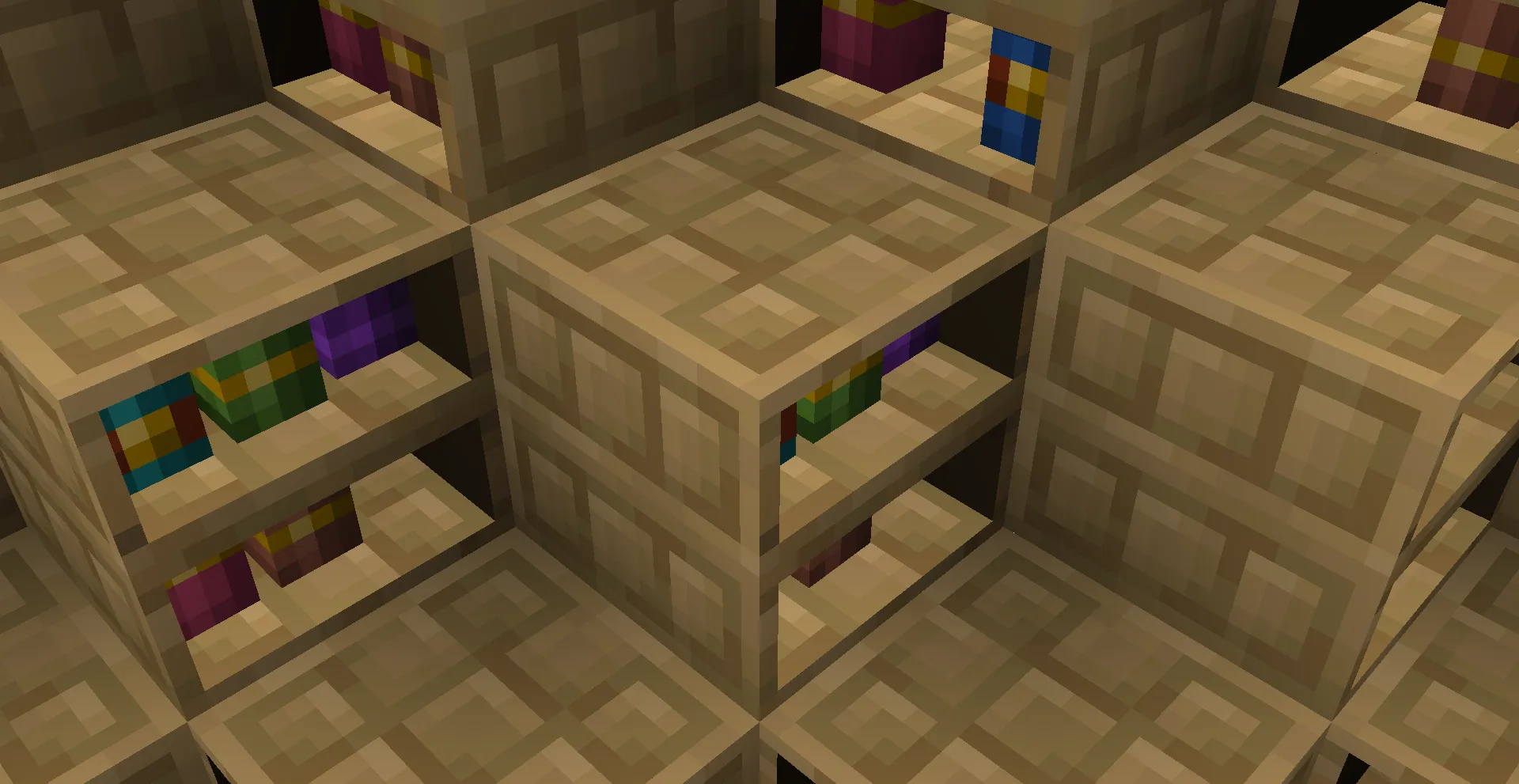kruemeliges 3D Chiseled Bookshelves — скриншот 1 (Текстуры, Minecraft)