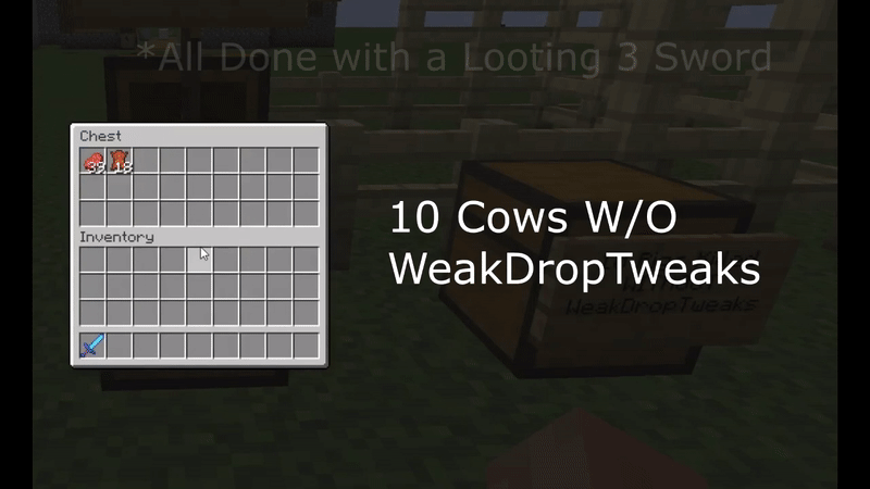 Weak Drops Tweaked, Моды, Minecraft
