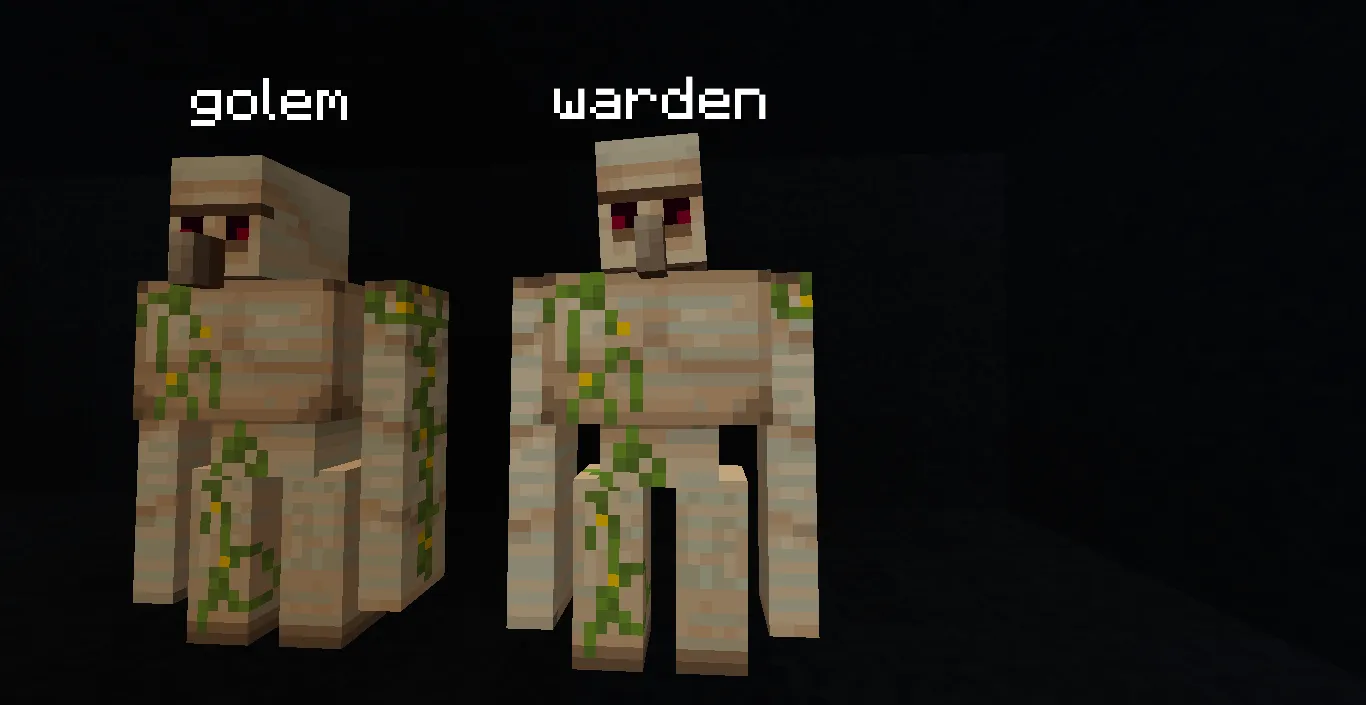Warden it IRON golem — скриншот 1 (Текстуры, Minecraft)