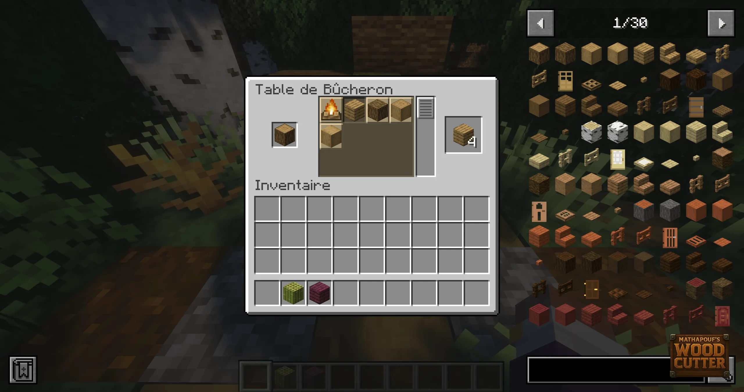 Mathapouf's Wood Cutter — скриншот 3 (Моды, Minecraft)