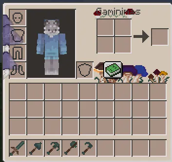 cute mushrooms hotbar + panel, Текстуры, Minecraft