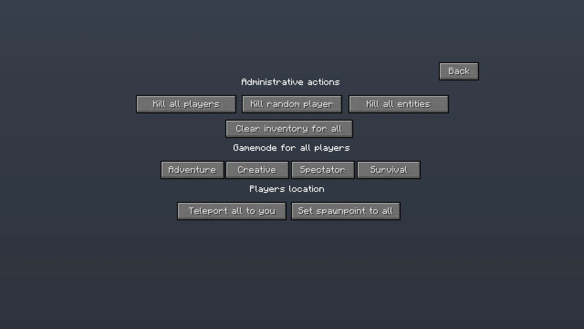 Egorich's Admin Panel, Моды, Minecraft