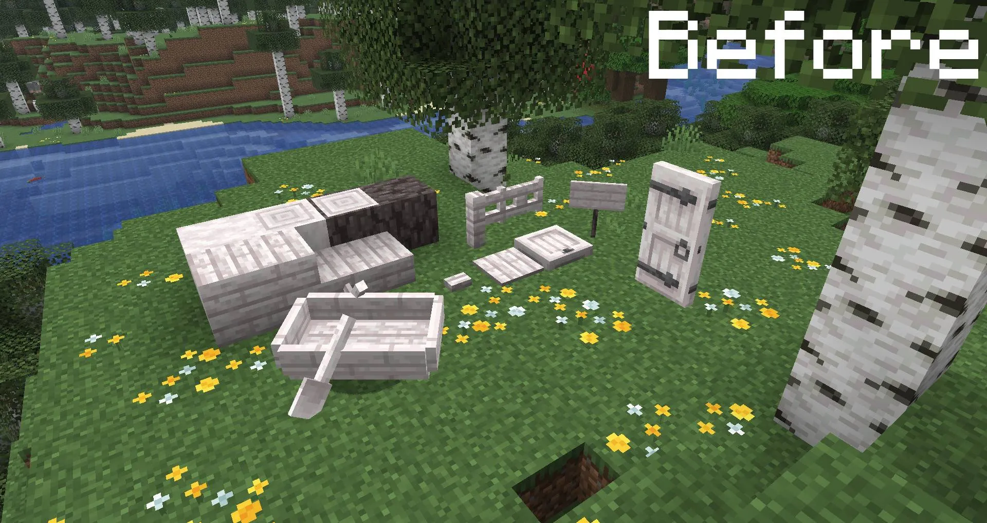 Actually White Pale Oak, Текстуры, Minecraft