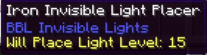 BBL Invisible Lights, Моды, Minecraft