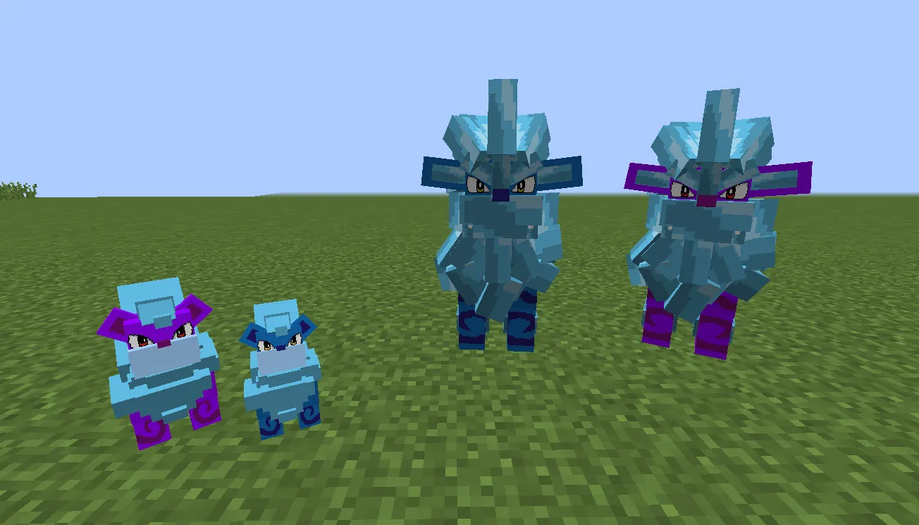 Pokécube Extra: Pokémobs, Текстуры, Minecraft