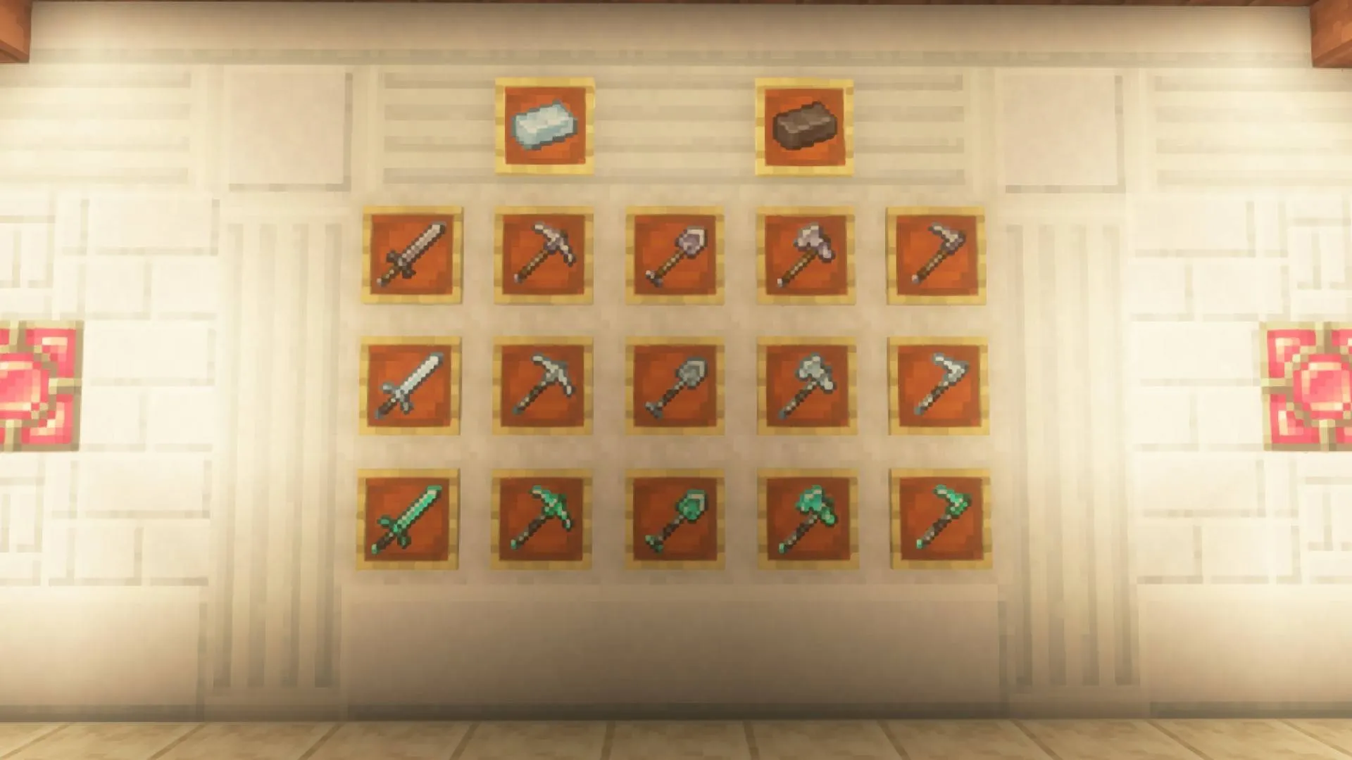 The Platinum Ore Obscuria's Tools, Текстуры, Minecraft