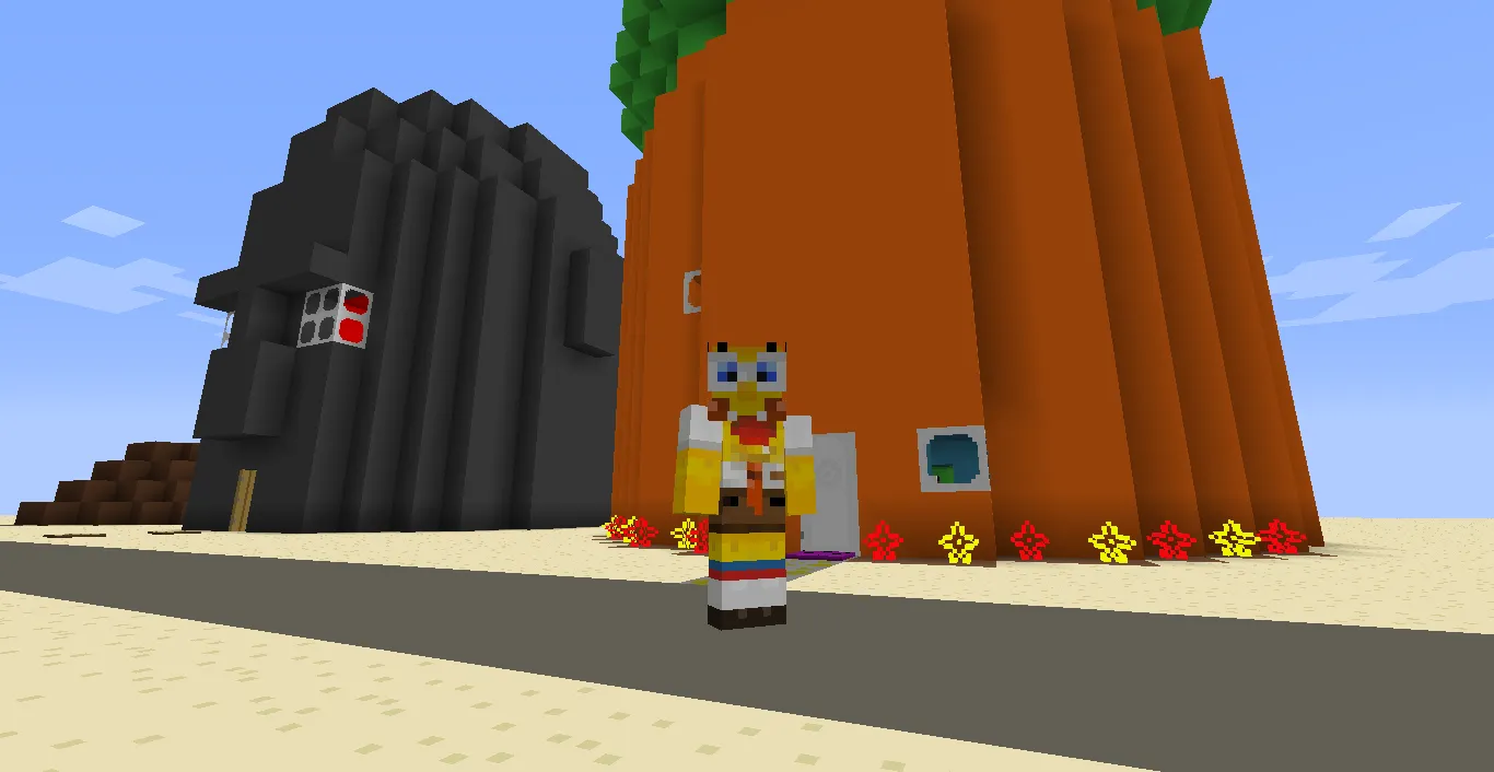 Spongeblock Minepants MC 1.4 — скриншот 1 (Текстуры, Minecraft)