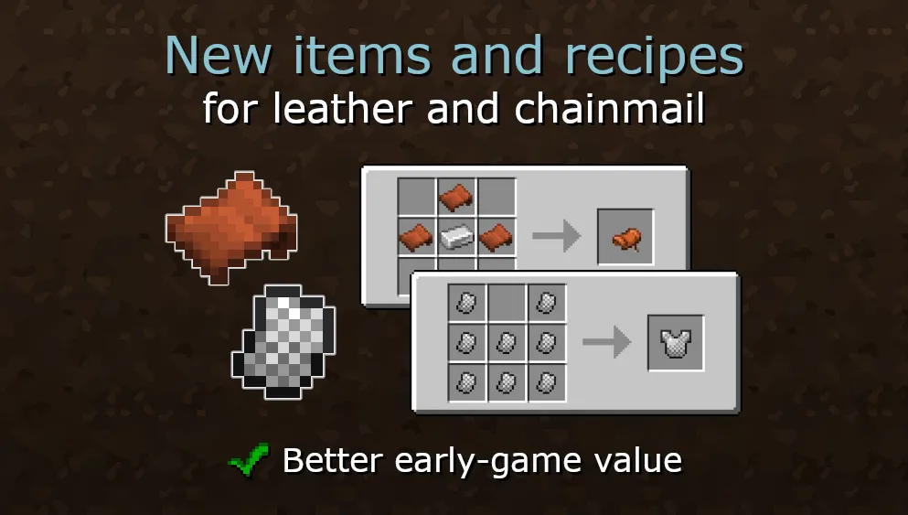 Better Starting Armors — скриншот 2 (Моды, Minecraft)
