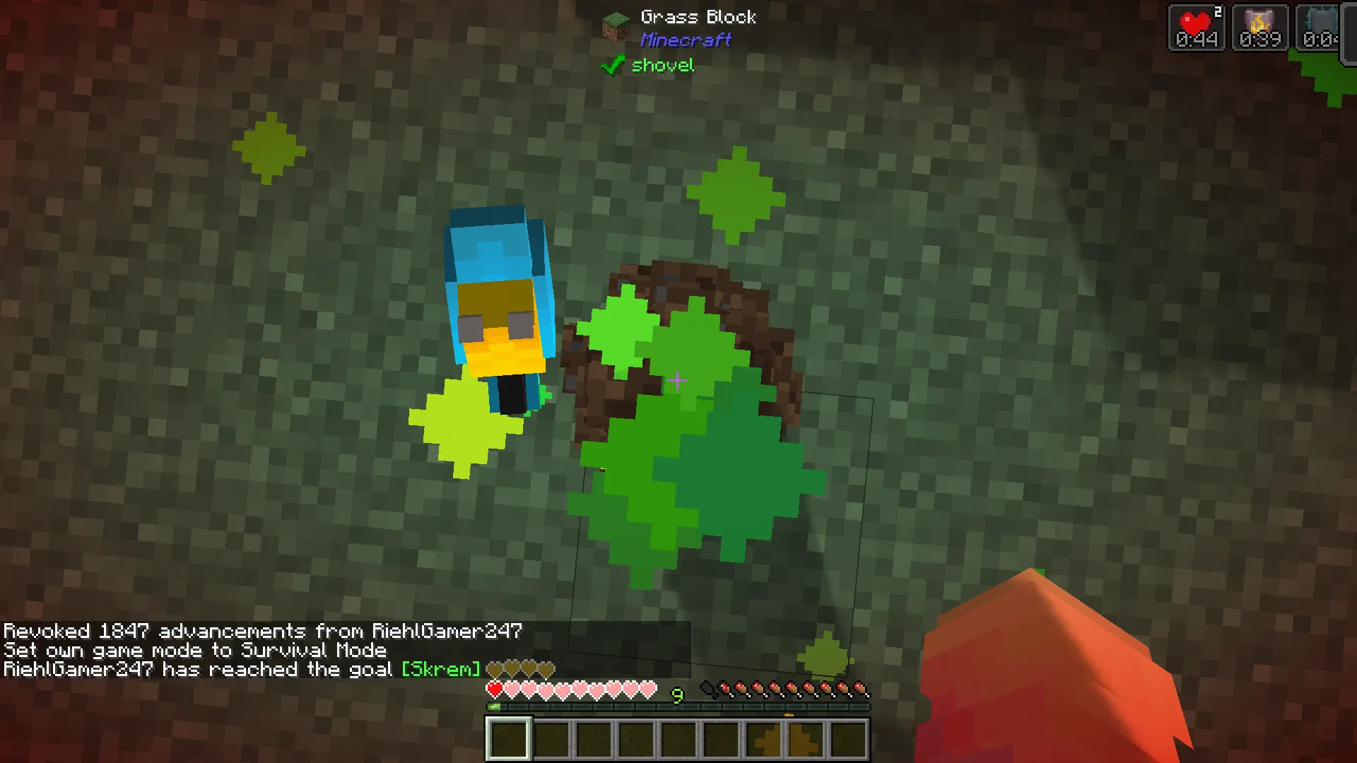 Parrot Totem 3D - Yellow and Blue — скриншот 1 (Текстуры, Minecraft)
