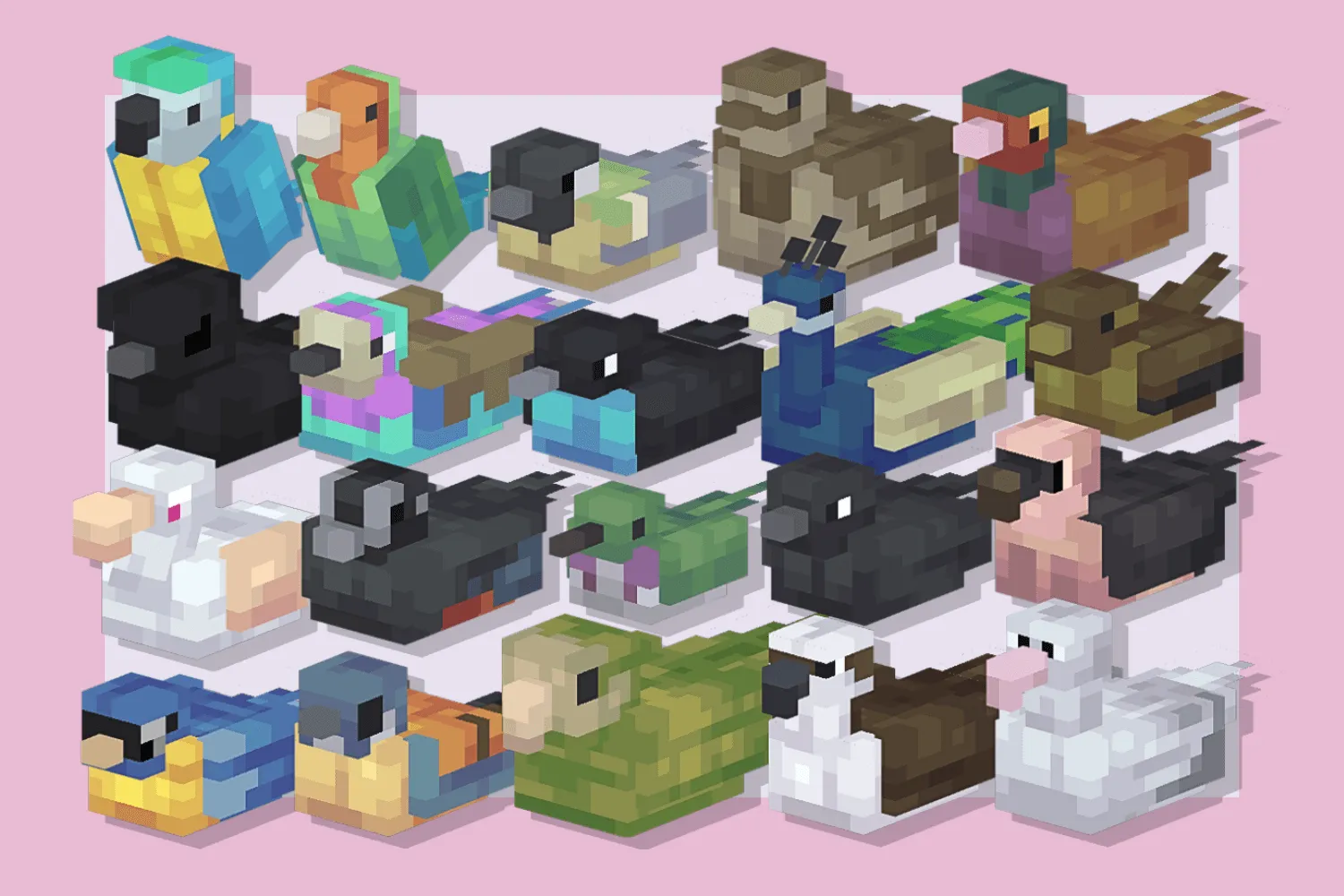 Perfect Birbs, Моды, Minecraft