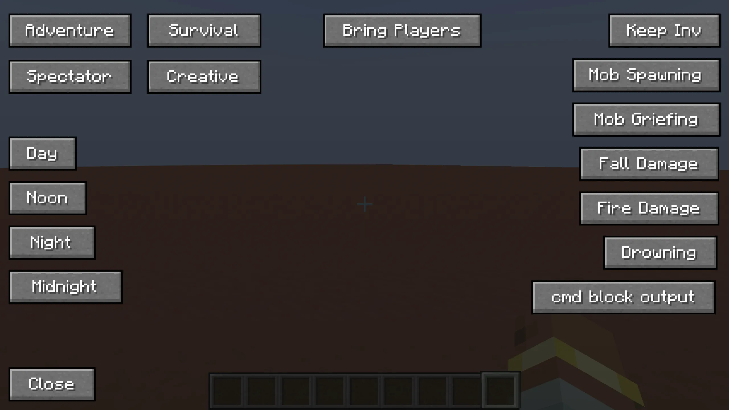 Command Menu (Cheat Menu) - мод для Майнкрафт - Зона Крафта