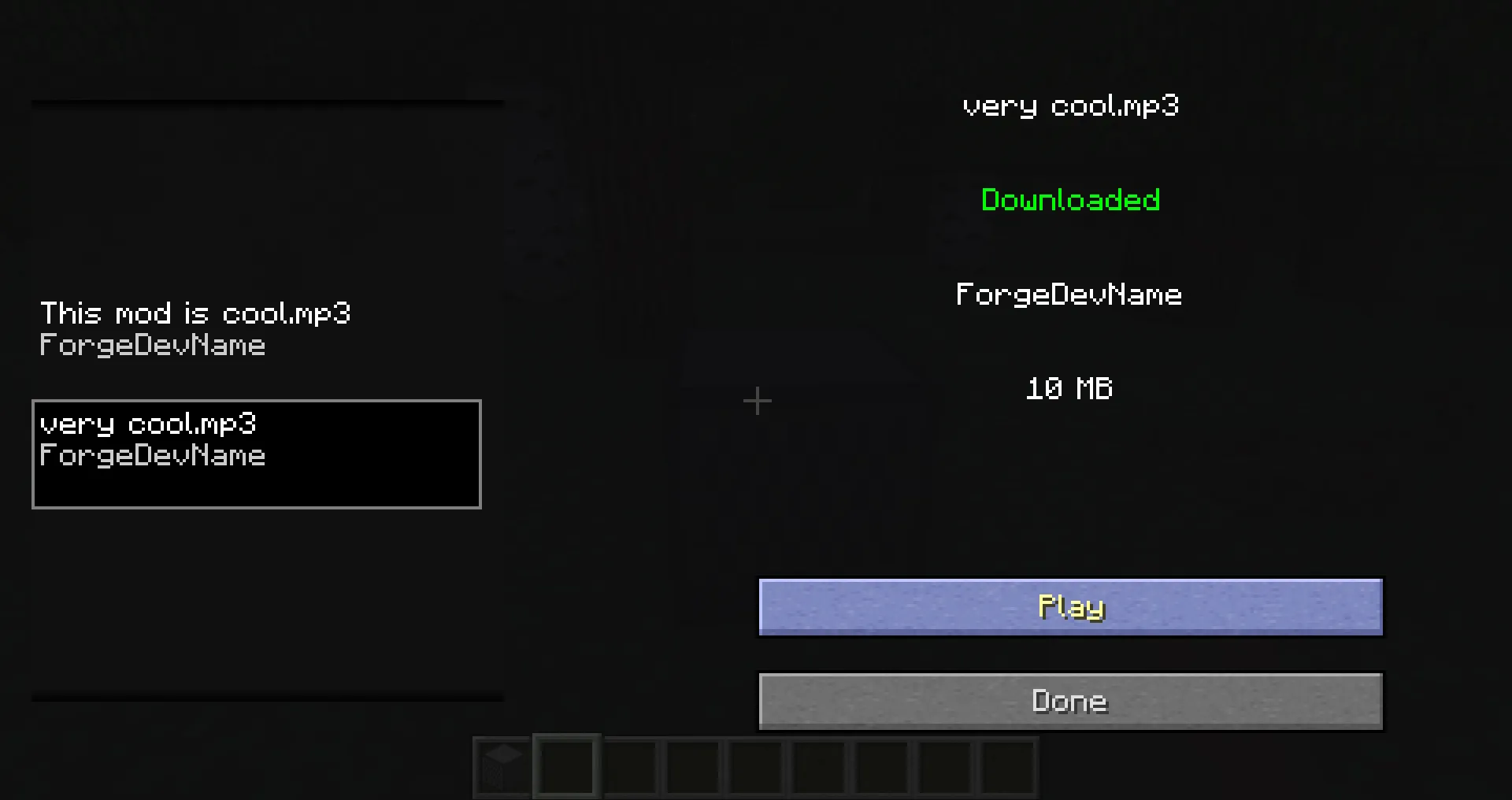 Sounds Cool, Моды, Minecraft