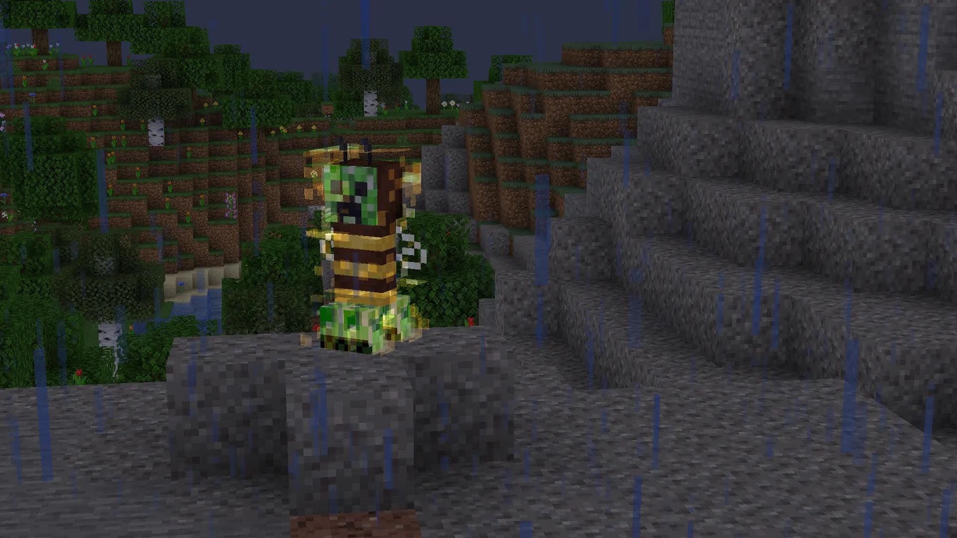 Bee Creeper Pollinated — скриншот 1 (Текстуры, Minecraft)