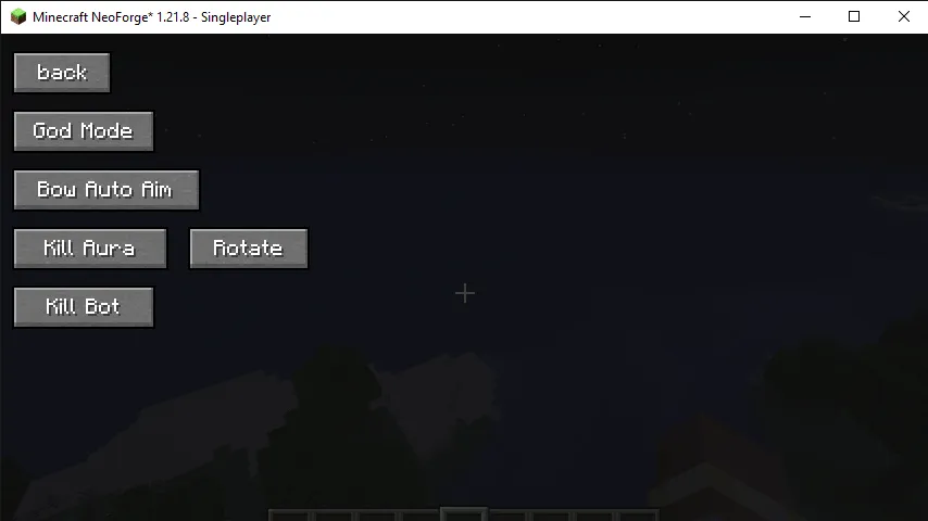 Hack Menu — скриншот 2 (Моды, Minecraft)