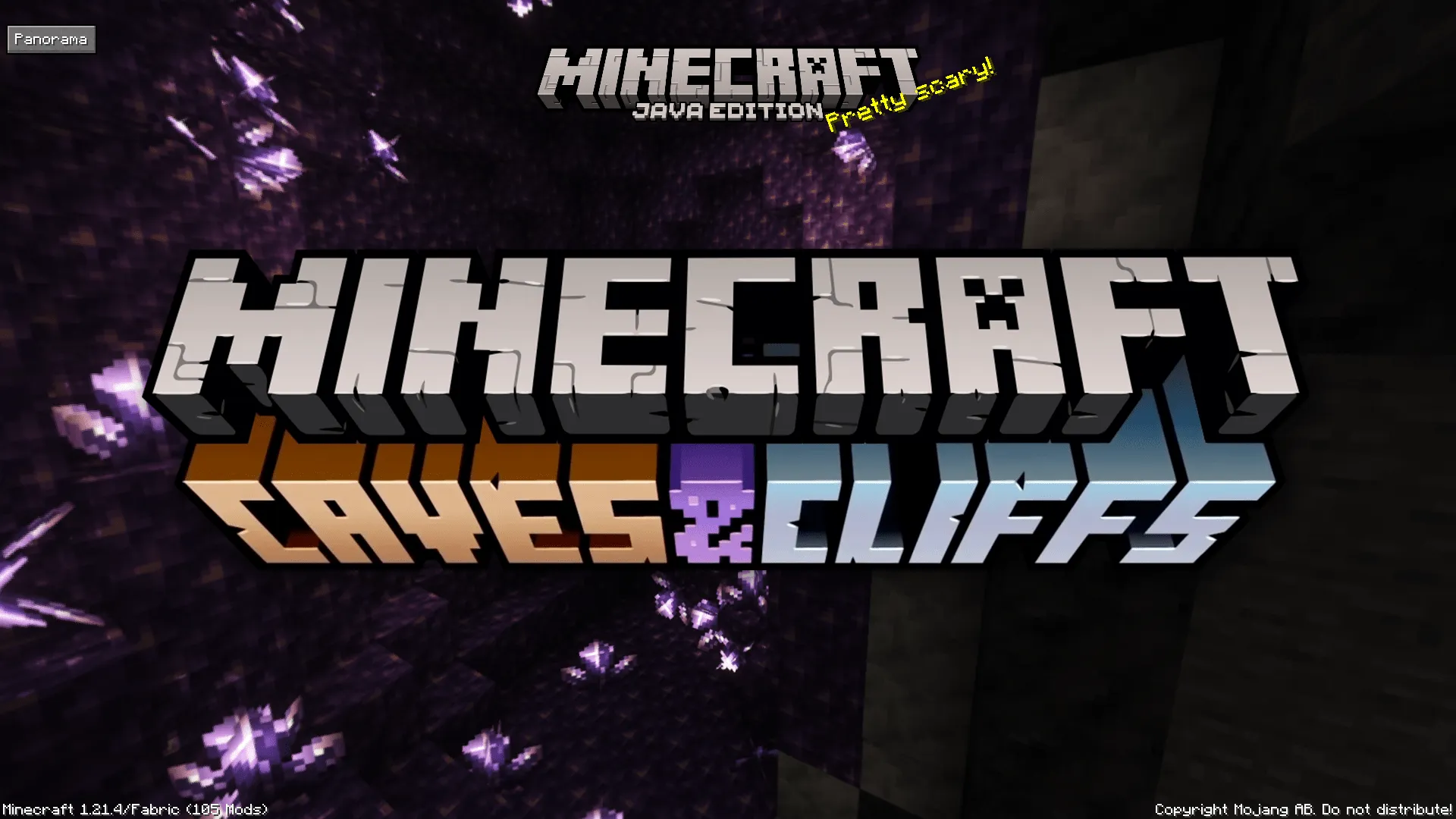 Caves & Cliffs Panorama with Shaders — скриншот 1 (Текстуры, Minecraft)