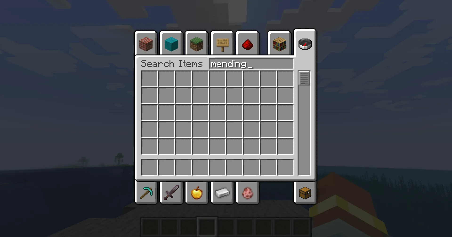 MendingRemover — скриншот 1 (Моды, Minecraft)