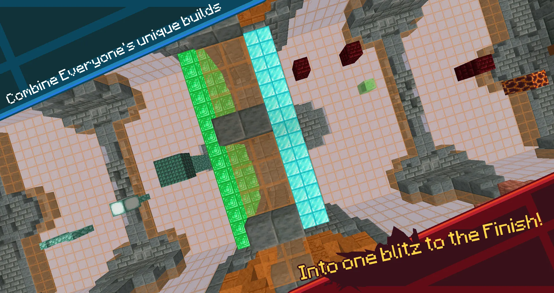Acrotech - Parkour build battle and race — скриншот 1 (Карты, Minecraft)