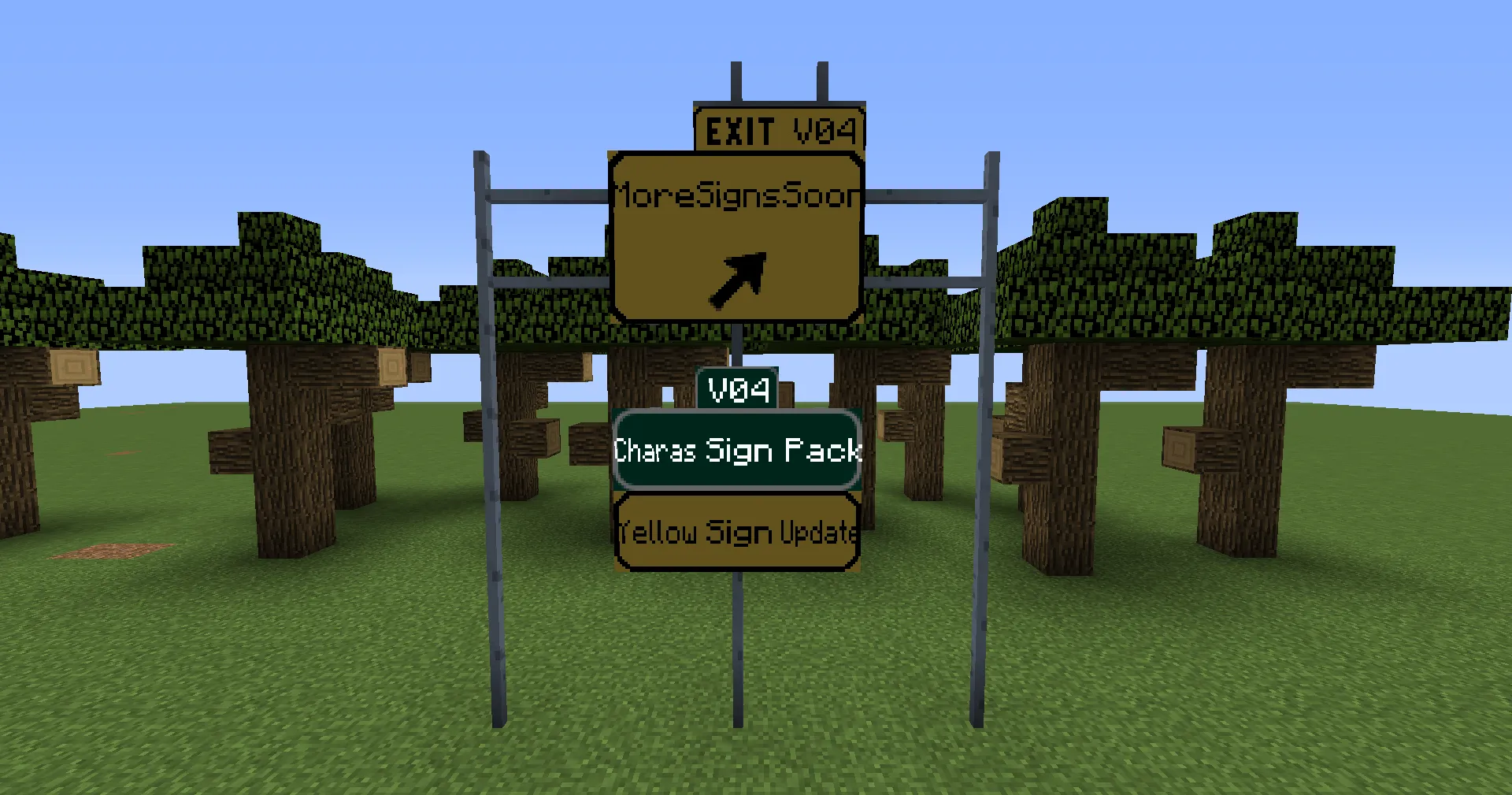 Chara's Sign Pack — скриншот 5 (Аддоны, Minecraft)
