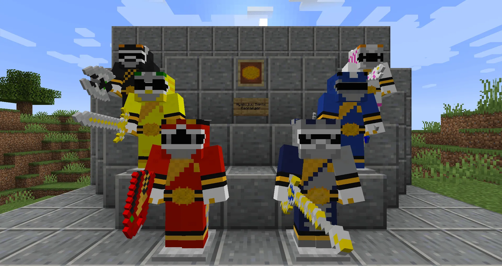 Super Sentai Craft, Моды, Minecraft