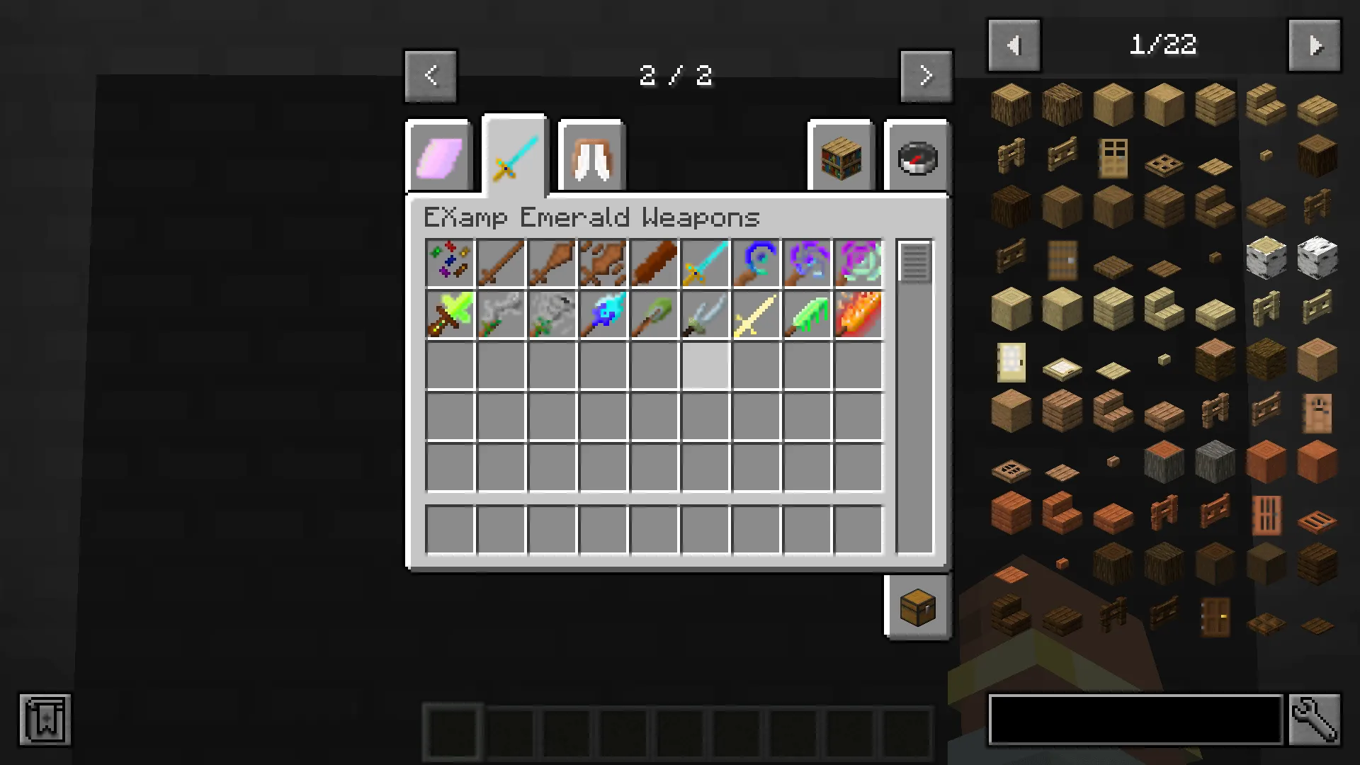 EXamp Emerald, Моды, Minecraft