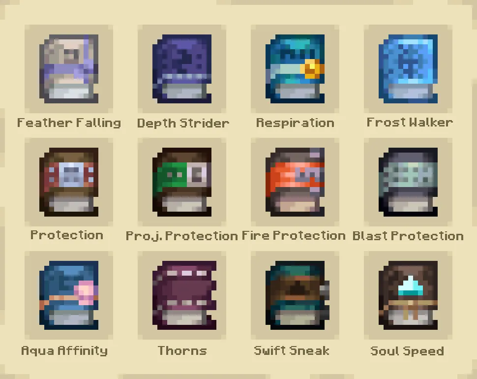 Resplendent & Remembered Enchanted Books — скриншот 2 (Текстуры, Minecraft)