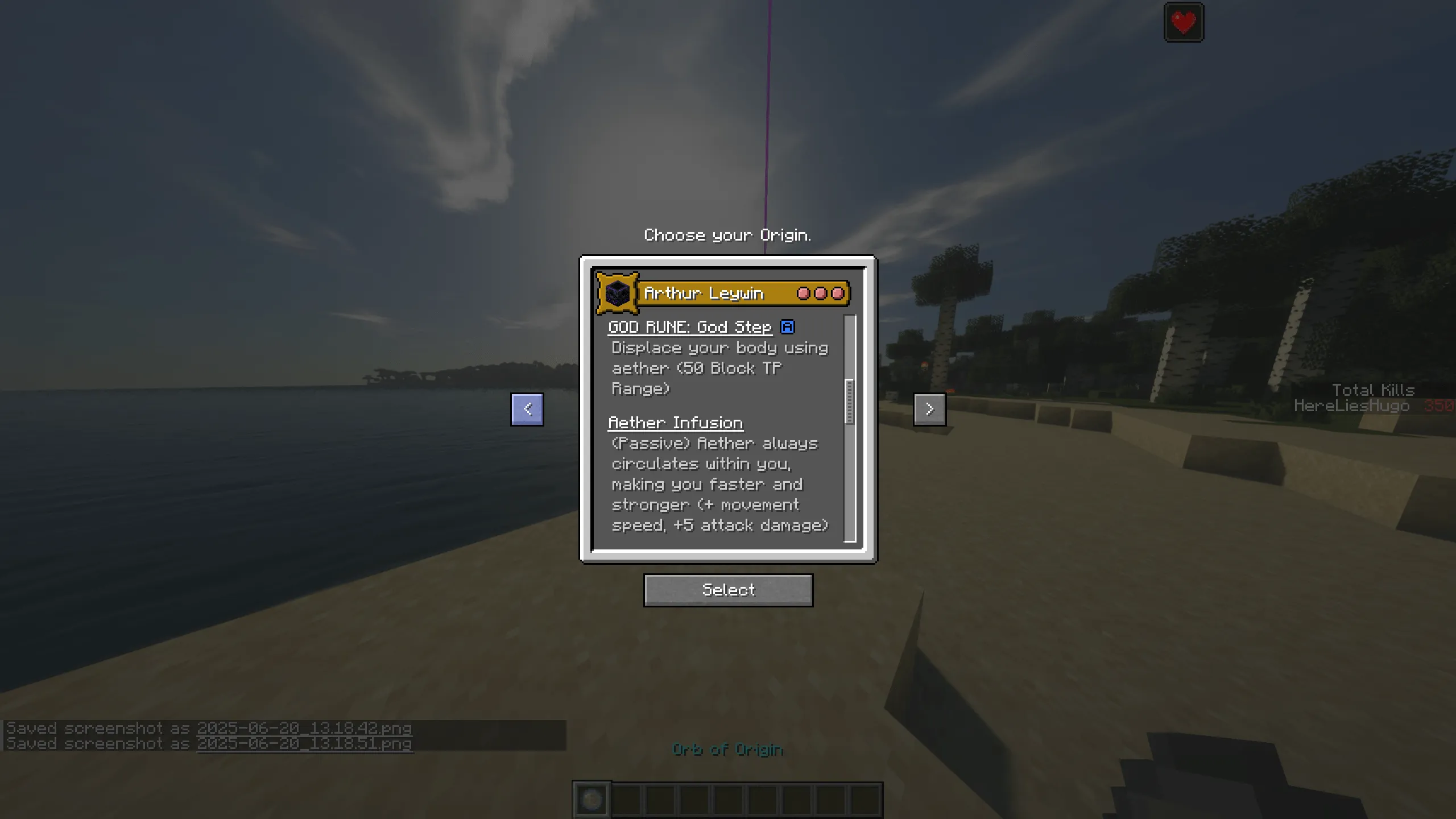 Arthur Leywin TBATE (Post-Aether) - Origins, Дата-паки, Minecraft