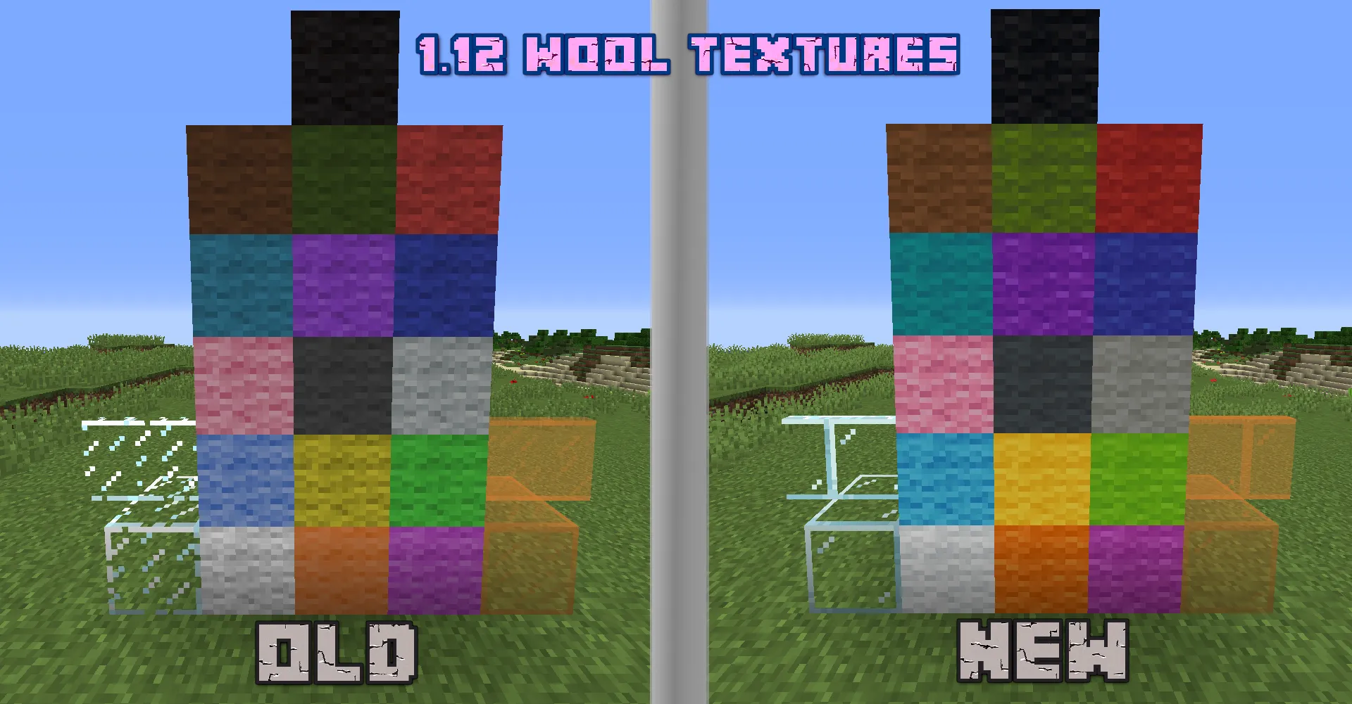 New Default Textures in older Versions + Better Beds, Iron Bars, Glass Pane, Rain Sounds, and more... — скриншот 10 (Текстуры, Minecraft)