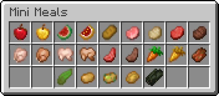 Cubeoidal - Mini Meals — скриншот 1 (Текстуры, Minecraft)