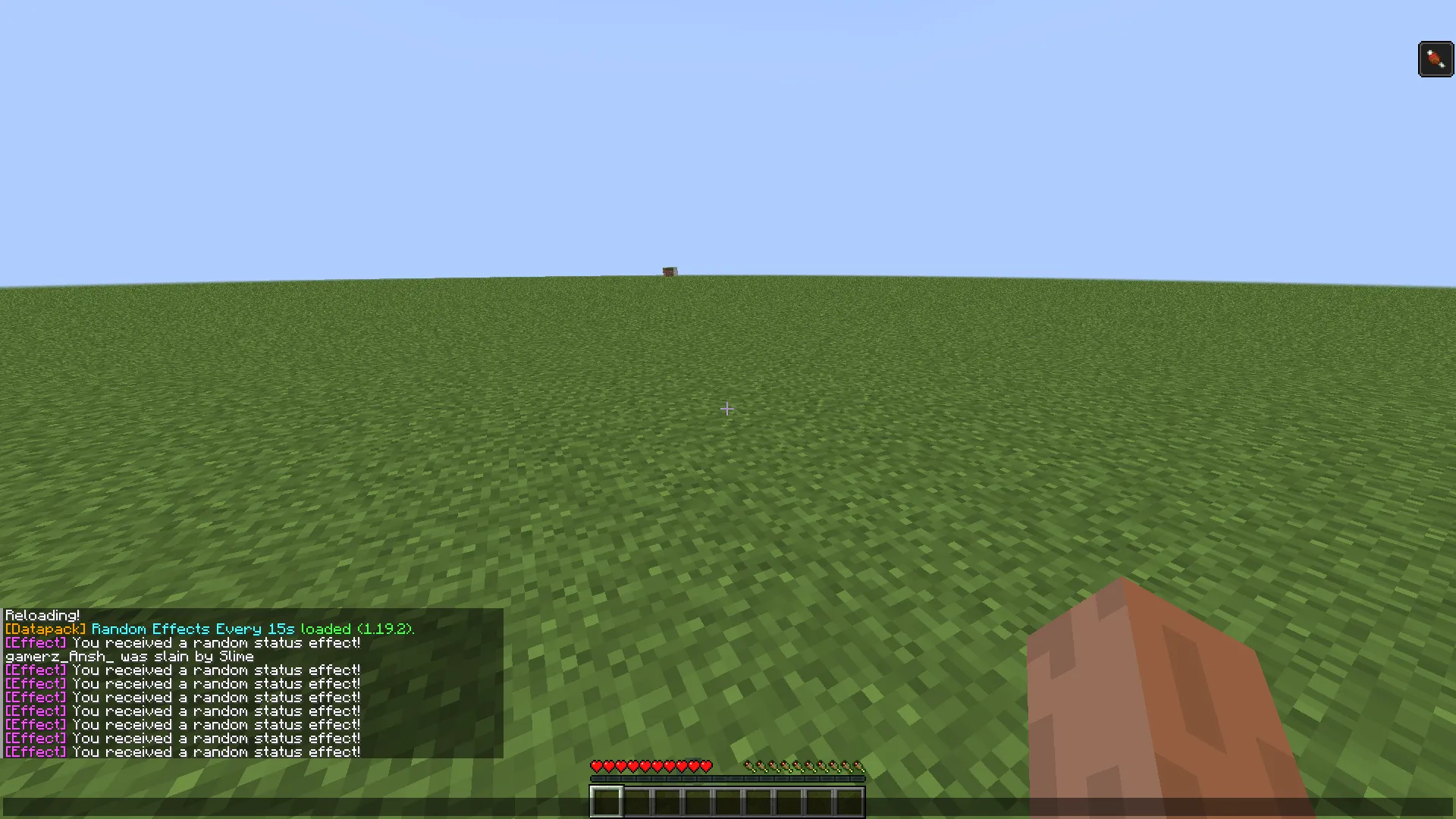 Random potion effects every 15 seconds, Дата-паки, Minecraft