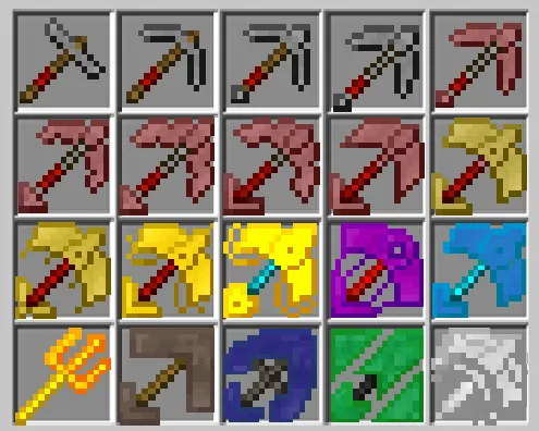 Pickaxe of the Gods (Mod), Моды, Minecraft