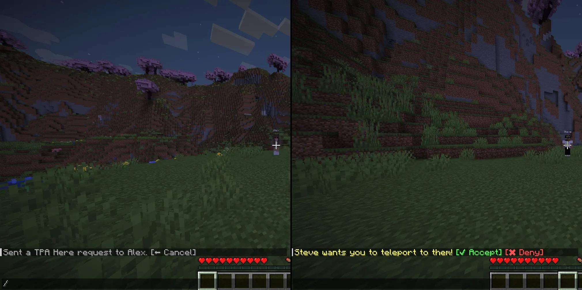 TPAsk — скриншот 1 (Плагины, Minecraft)
