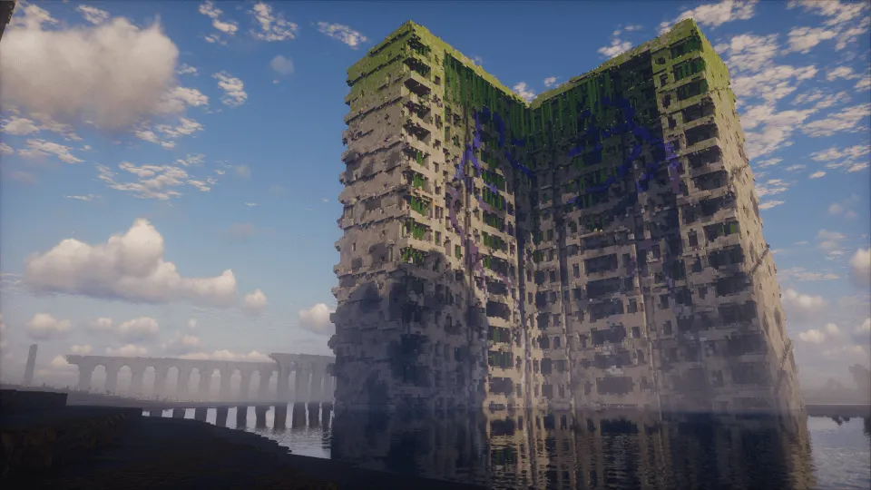 Tideworn - 8 sqkm Forgotten Flooded City — скриншот 13 (Карты, Minecraft)