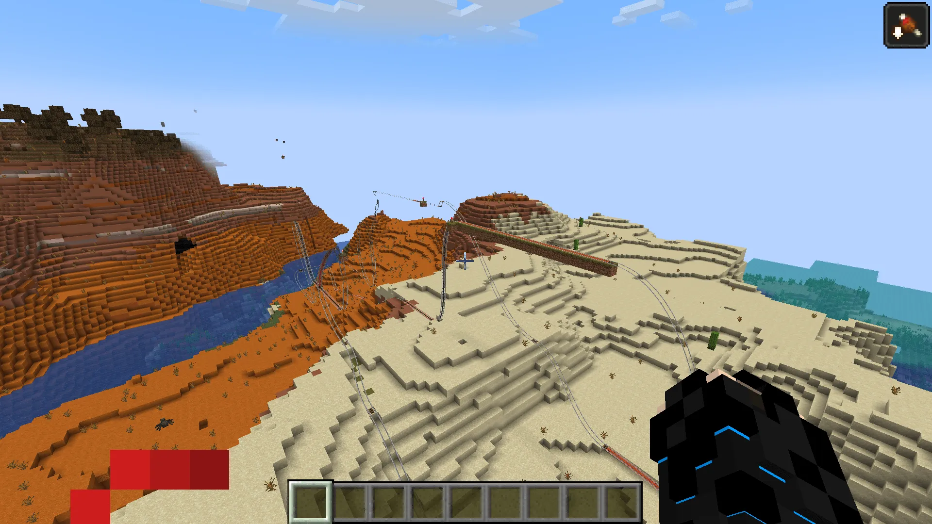 The infinite roller coaster, Карты, Minecraft