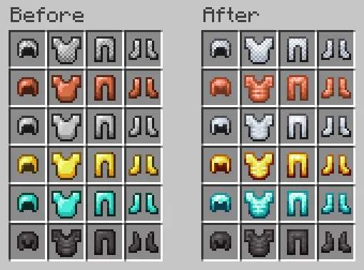 Fancy Gear | Reshaded Equipment — скриншот 1 (Текстуры, Minecraft)