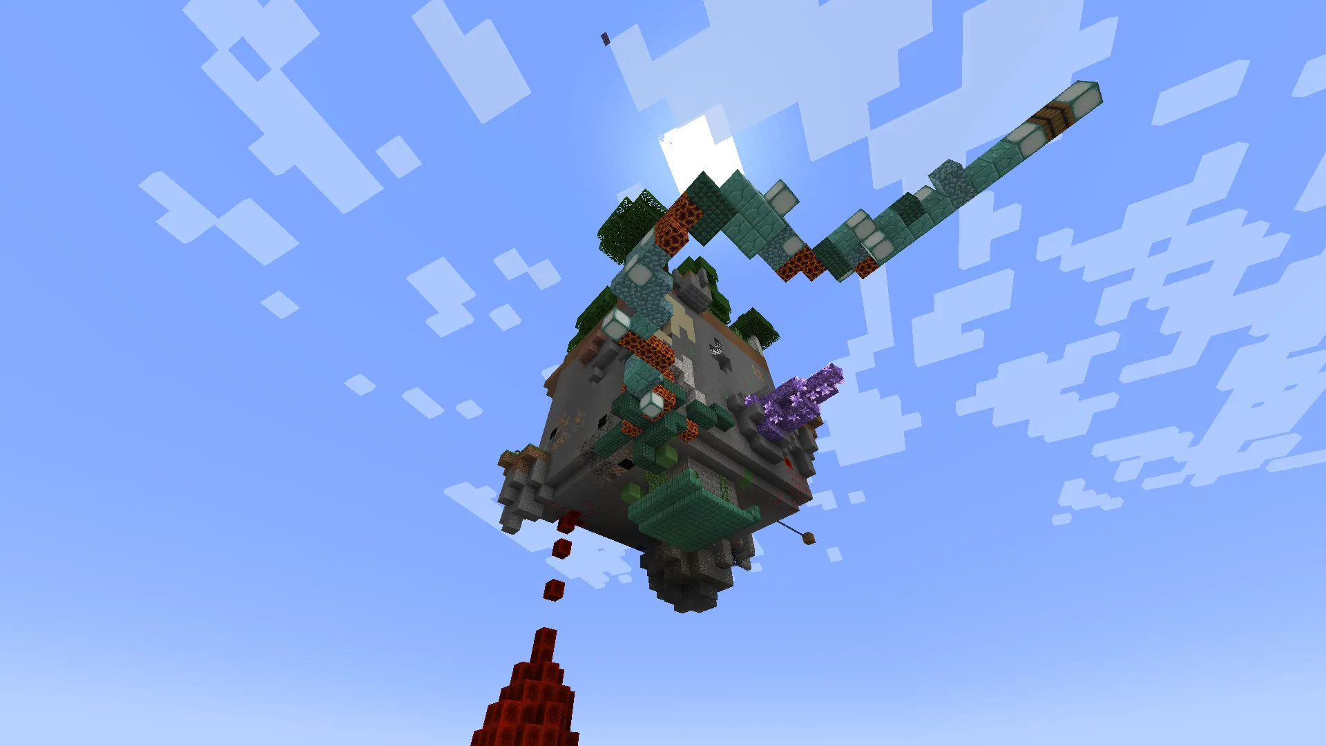 Create Int. Spinning Cube Island World — скриншот 5 (Карты, Minecraft)