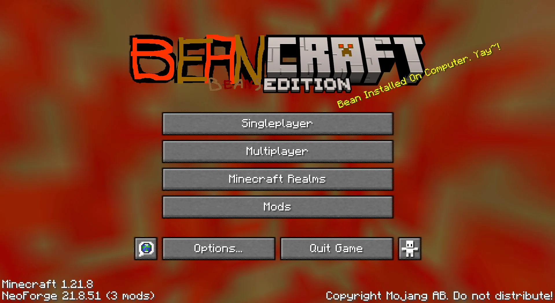Bean Modification (CZBR) — скриншот 1 (Моды, Minecraft)