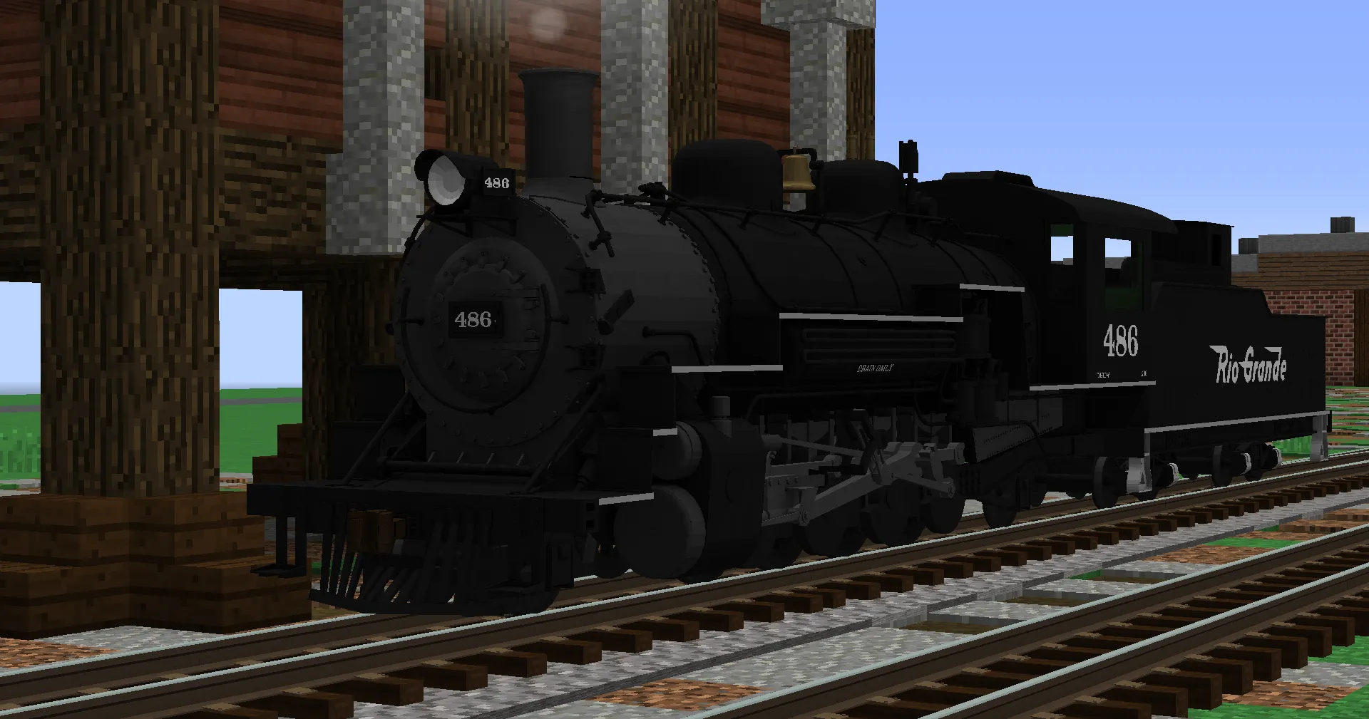Harry's American Locomotives: North American Narrow Gauge — скриншот 3 (Текстуры, Minecraft)