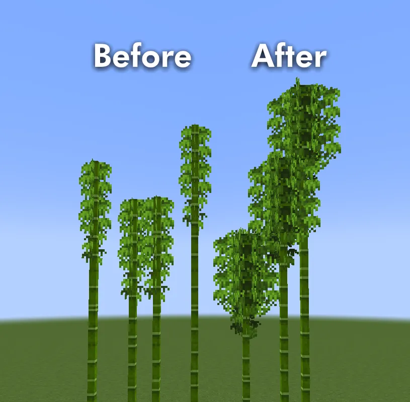 Bamboo Bushy Leaves — скриншот 5 (Текстуры, Minecraft)