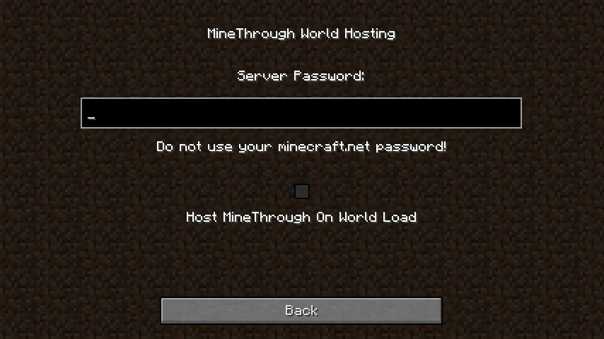 MineThrough, Моды, Minecraft