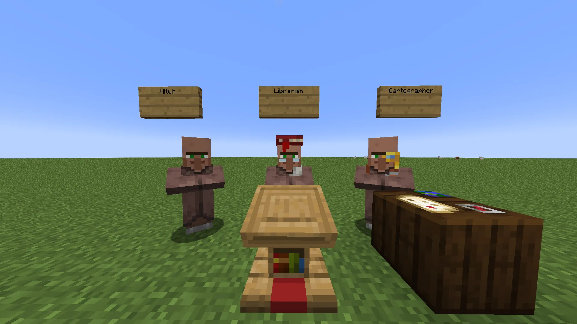 Villager fix (no green hats) — скриншот 1 (Текстуры, Minecraft)